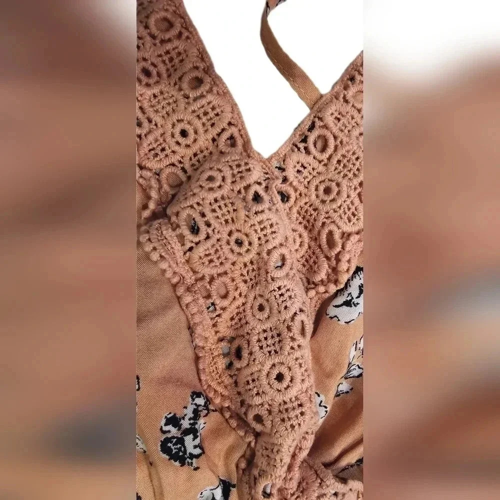 Ambiance, Size L, Pink Blossom Romper - Picture 2 of 6